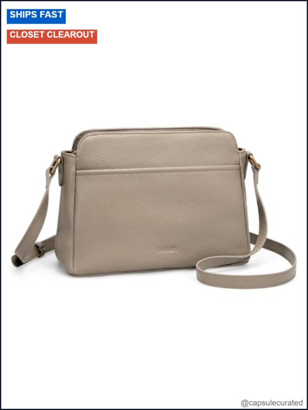 Genuine Leather Anti-Theft Crossbody Bag RFID Blocking